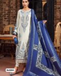 Maria B Dhanak Heavy Embroidered 3PC Suit with Printed Wool Shawl