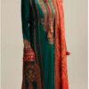 Hussain Rehar Premium Dhanak Embroidered 3PC Suit with Digital Wool Shawl