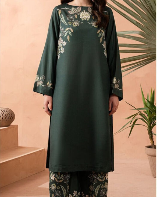 LAAM Premium Dhanak Embroidered 2PC Unstitched Suit