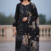 Maria B Premium Dhanak Multi-Head Embroidered 3PC Suit with Digital Wool Shawl