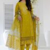 Maria B Premium Dhanak Fully Embroidered 3PC Suit with Digital Wool Shawl