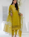 Maria B Premium Dhanak Fully Embroidered 3PC Suit with Digital Wool Shawl