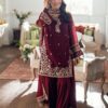 Azure Luxury Embroidered Lawn – 3 Piece Suit with Bamber Chiffon Dupatta