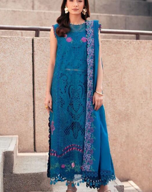 Chikankari Embroidered Lawn 3PC Suit