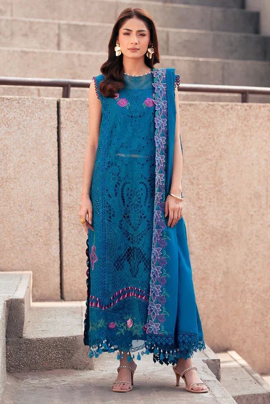 Chikankari Embroidered Lawn 3PC Suit