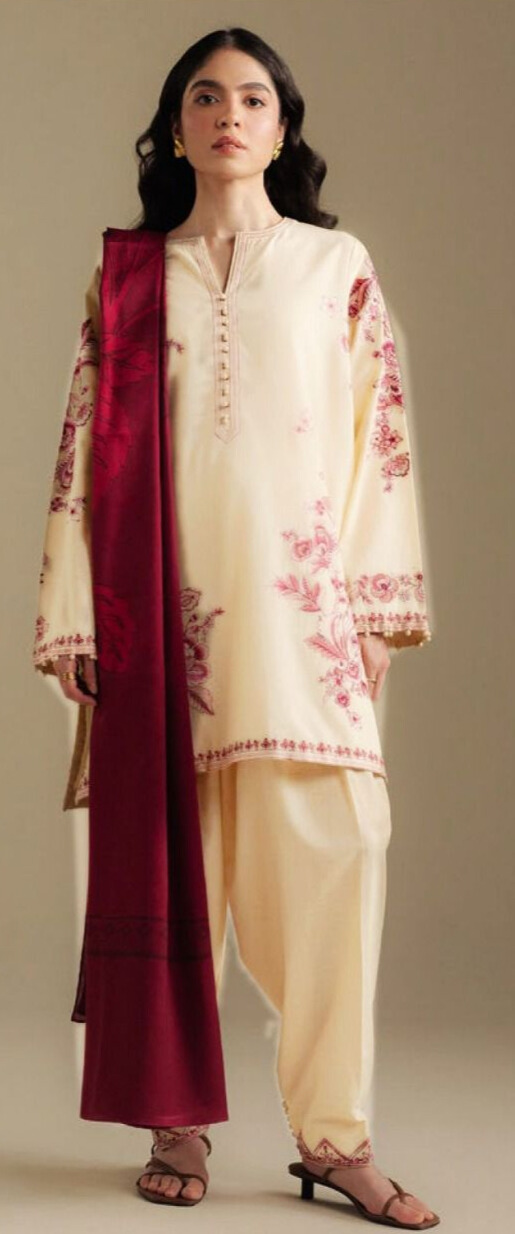 3 Piece Embroidered Lawn Suit