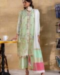 Unstitched 3-piece Embroidered Lawn Suit- Sana Safinaz