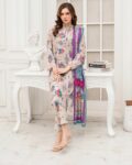 Unstitched 3-piece Digital Printed Lawn Suit - Sitara Studio