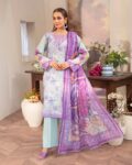 Unstitched 3-piece Digital Printed Lawn Suit -Sitara Studio