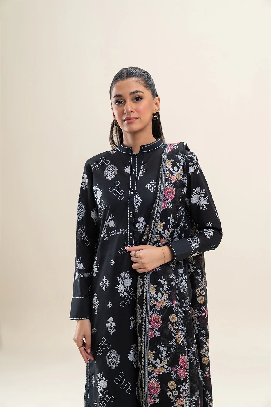 Unstitched 3 Piece Printed Lawn Suit