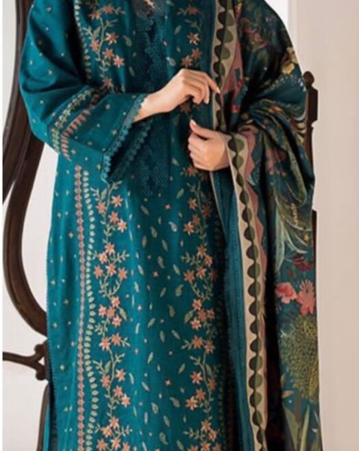 3 Piece Embroidered Lawn Suit