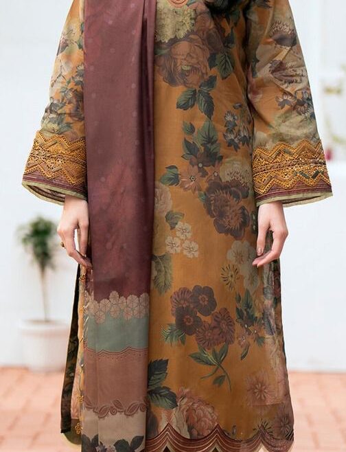 Bin Saeed 3 Piece Digital Printed Airjet Lawn Suit