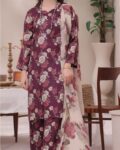 3 Piece Floral Printed Airjet Lawn Suit