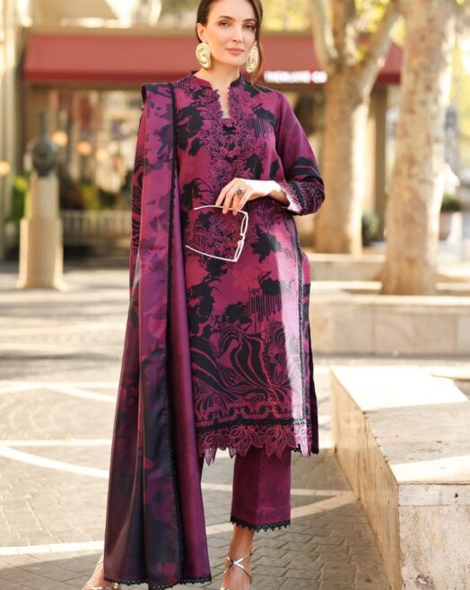 3 PieceDigital Printed Airjet Lawn Suit