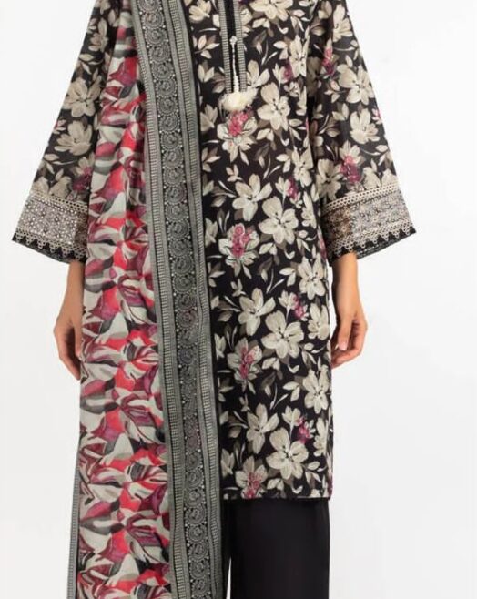 gul Ahmed Printed Lawn Suit 3 Piece