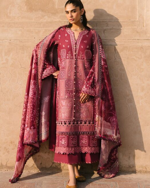 Embroidered Lawn 3 Piece Suit