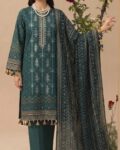 Embroidered Lawn 3 Piece Suit