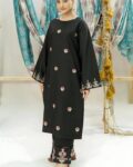 Black Embroidered Lawn Suit