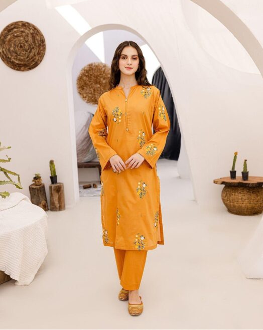 Embroidered Airjet Lawn 2 Piece Suit