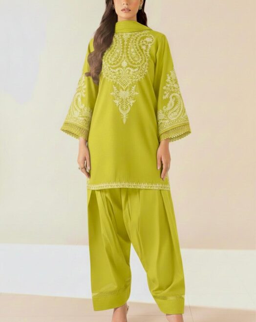 Embroidered Airjet Lawn 2 Piece Suit