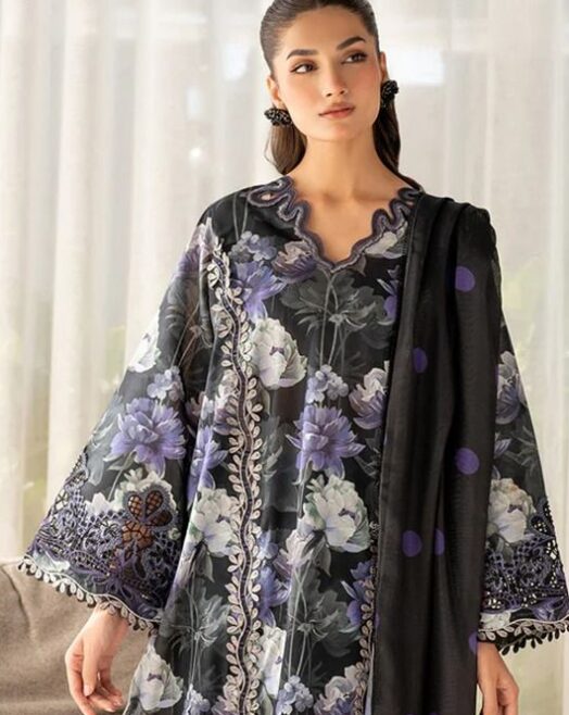 Digital Print Airjet Lawn 3PC Suit