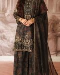 Black Printed Lawn 3PC Suit
