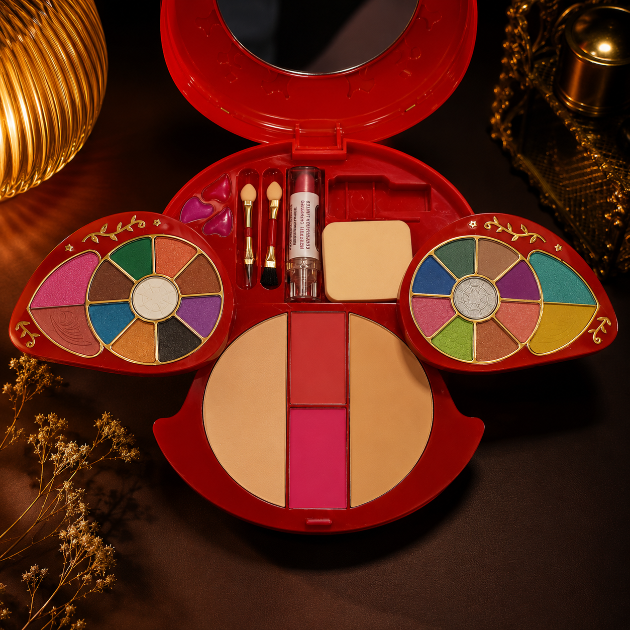 KMES Oval Makeup Kit with Mirror