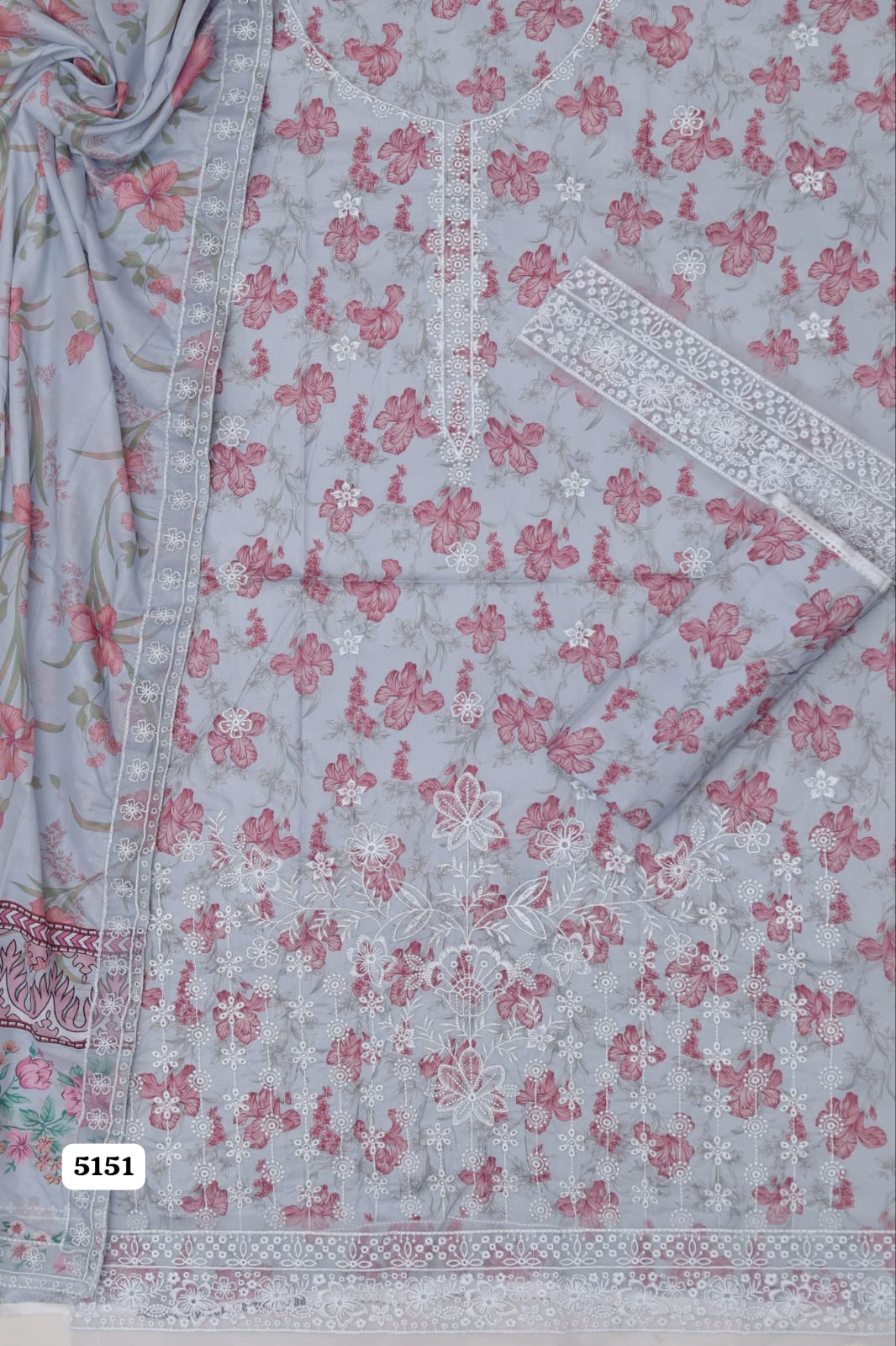 Afrozeh Embroidered Lawn 3 Piece Suit