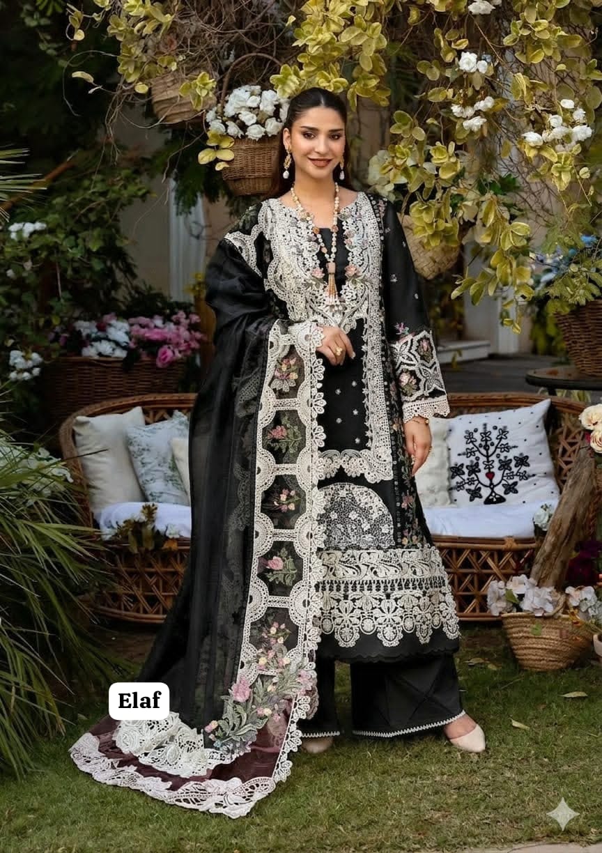 Embroidered Chickenkari Lawn 3 Piece Suit