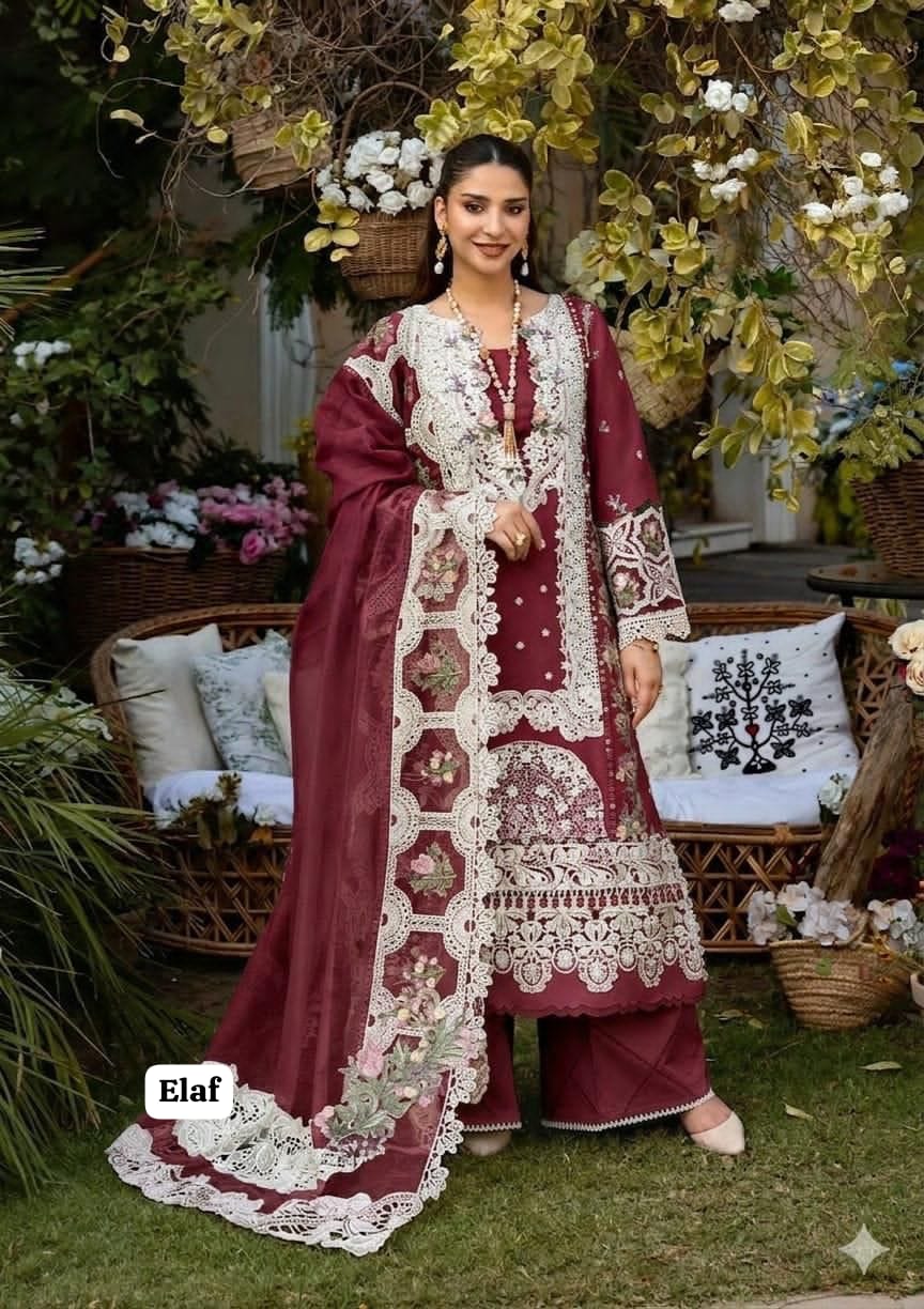 Embroidered Chickenkari Lawn 3 Piece Suit