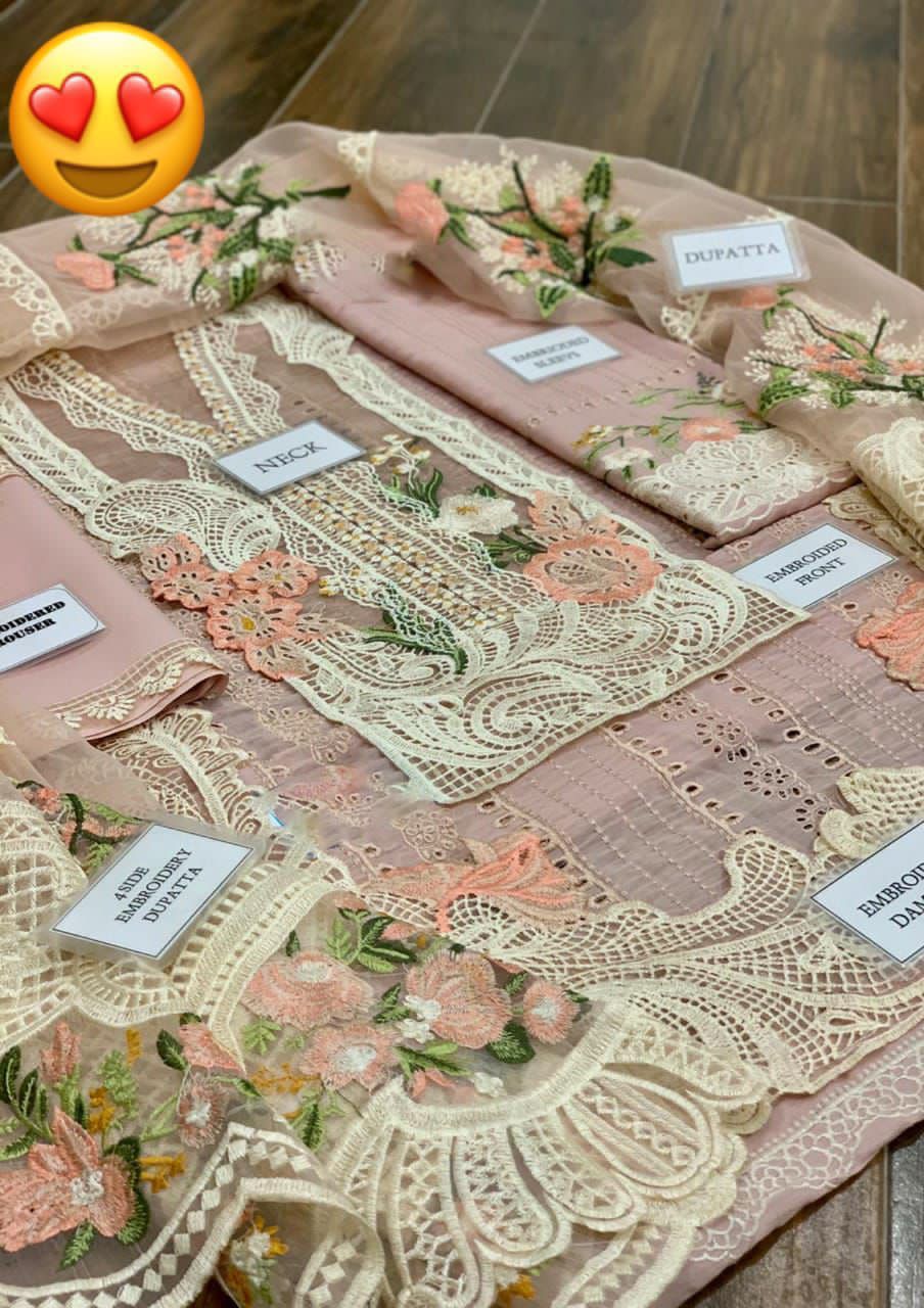 Embroidered Lawn 3 Piece Suit