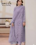 Unstitched Lawn Cotton 3 Piece Suit – Lilac Laser Cut