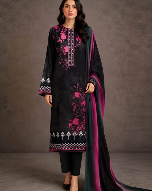 Unstitched Lawn 3 Piece Suit