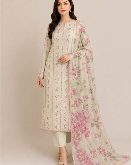 3-Piece Lawn Suit