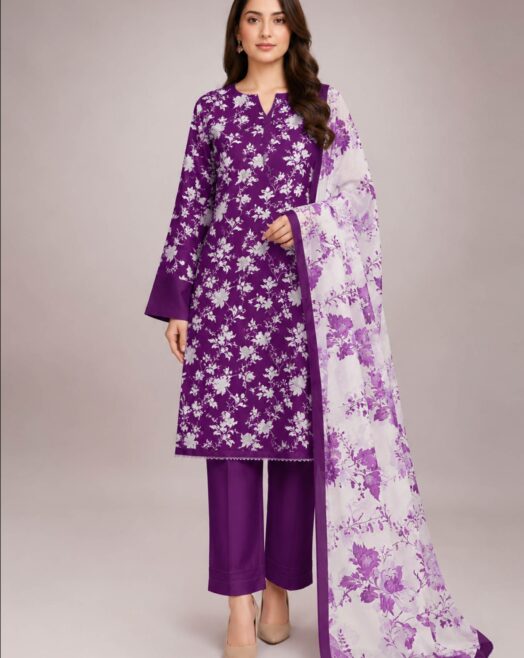 Lawn 3 Piece Suit