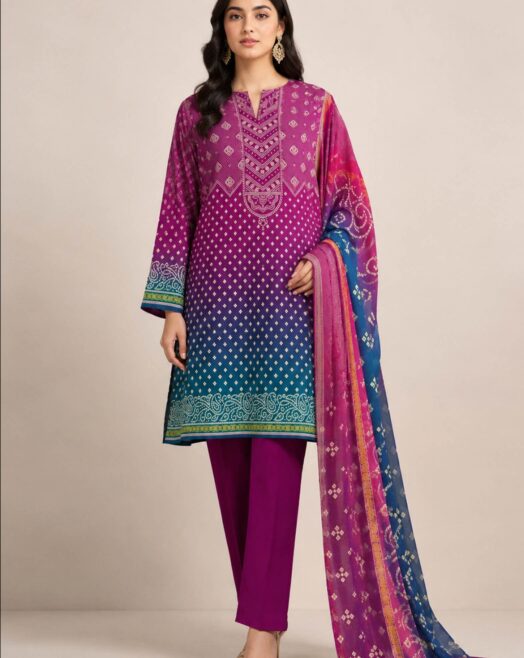 3-Piece Lawn Suit