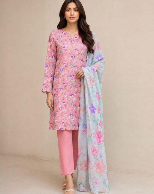 3-Piece Lawn Suit