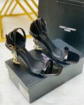 YSL Saint Laurent Opyum Ankle Strap Heel Sandals