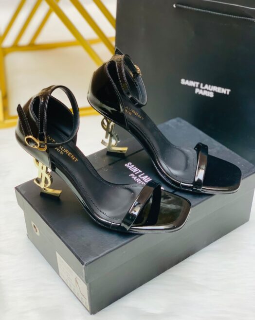 YSL Saint Laurent Opyum Ankle Strap Heel Sandals
