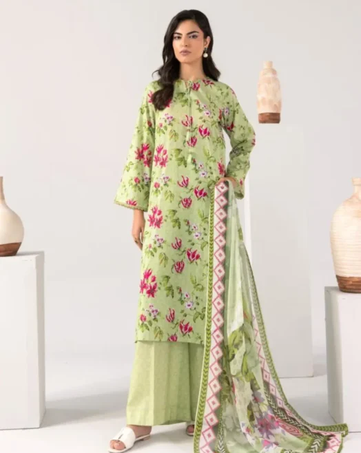Stitched 3 Piece Digital Print Dress