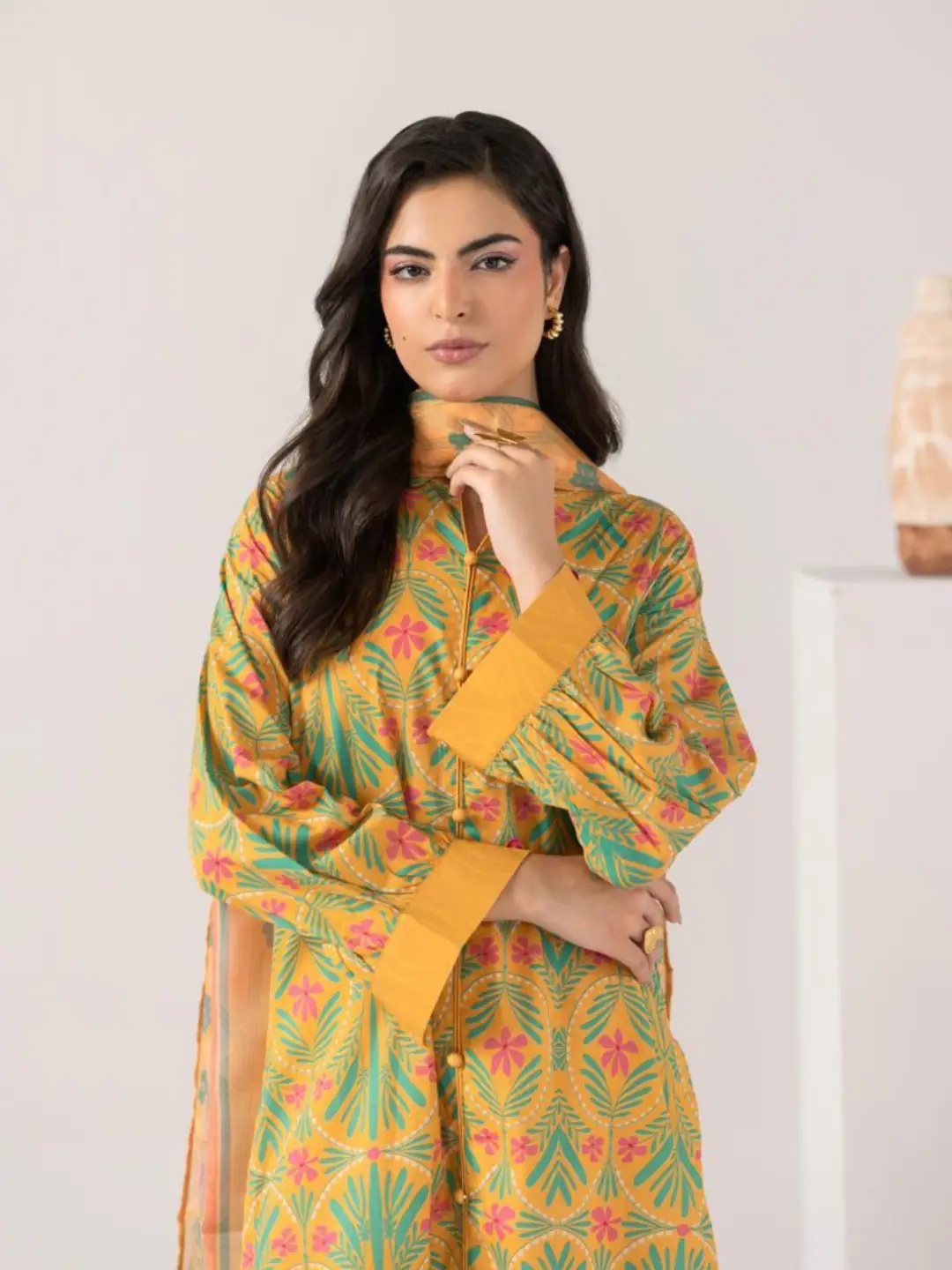 Stitched 3 Piece Digital Print Dress
