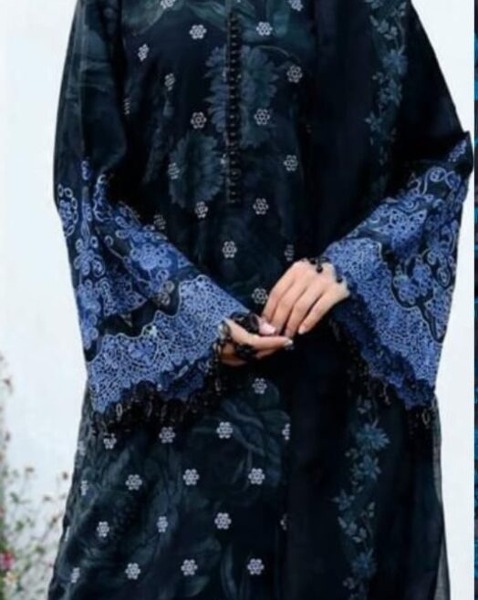 Digital Printed Airjet Lawn 3 Piece Suit