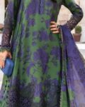 Afpatch Airjet Lawn 3 Piece Suit with Chiffon Dupatta – Green & Purple