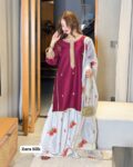 Unstitched Silk 3 Piece Suit
