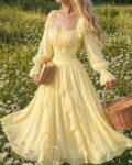 Stitched Chiffon Maxi