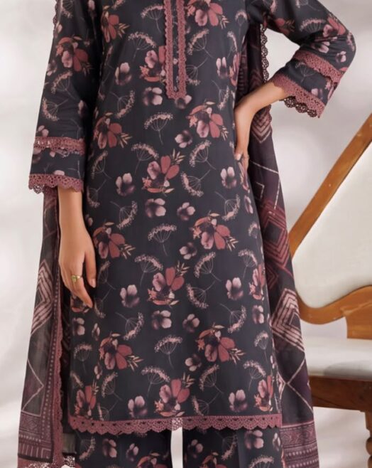3 Piece Printed Lawn Suit