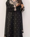 Unstitched Premium Embroidered Dhanak 3 Piece Suit