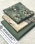 Viscose Unstitched 3 Piece Printed Suit with Printed Viscose Dupatta – Sage Green & Cream Floral
