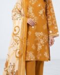 Premium Digital Print Airjet Slub Viscose Unstitched 3 Piece Suit with Digital Printed Airjet Slub Viscose Dupatta