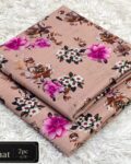 Printed Khaddar 2 Piece Suit – Premium Airjet Floral Collection (Tea Pink / Dusty Rose)